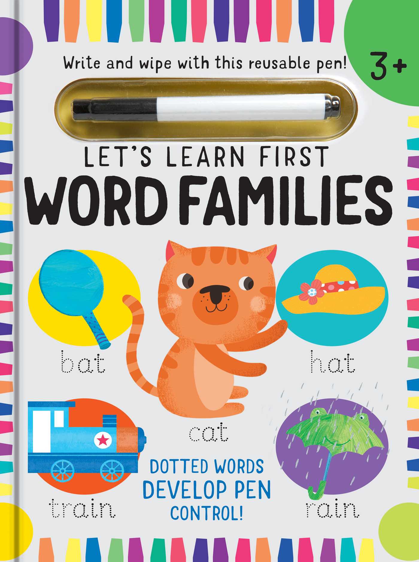 Let's Learn: Word Families (Write and Wipe) : (Early Reading Skills, Letter Writing Workbook, Pen Control) | Insight Kids