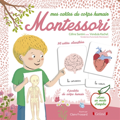 Mes cartes du corps humain Montessori | Santini, Céline (professeur des écoles)