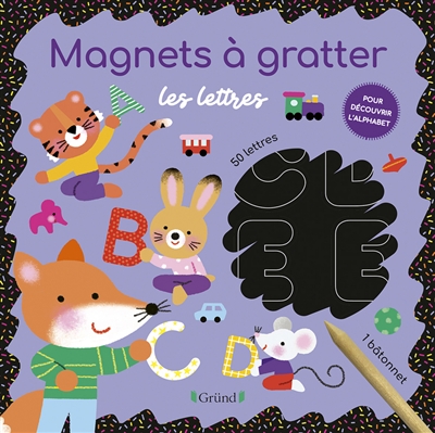 Magnets à gratter les lettres | Luthringer, Mélisande