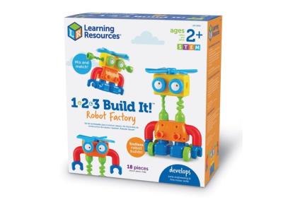 1-2-3 Construisez-le ! Robot Factory | Motricité fine et globale