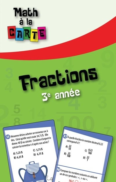 Fractions, 3e année | Tremblay, Vincent