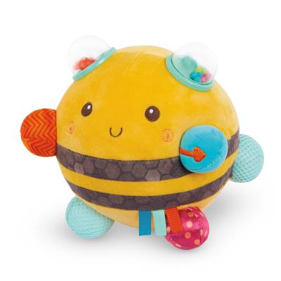 B.Baby - Peluche sensorielle Abeille "Fuzzy Buzzy Bee" | Bébé (18 mois & moins)