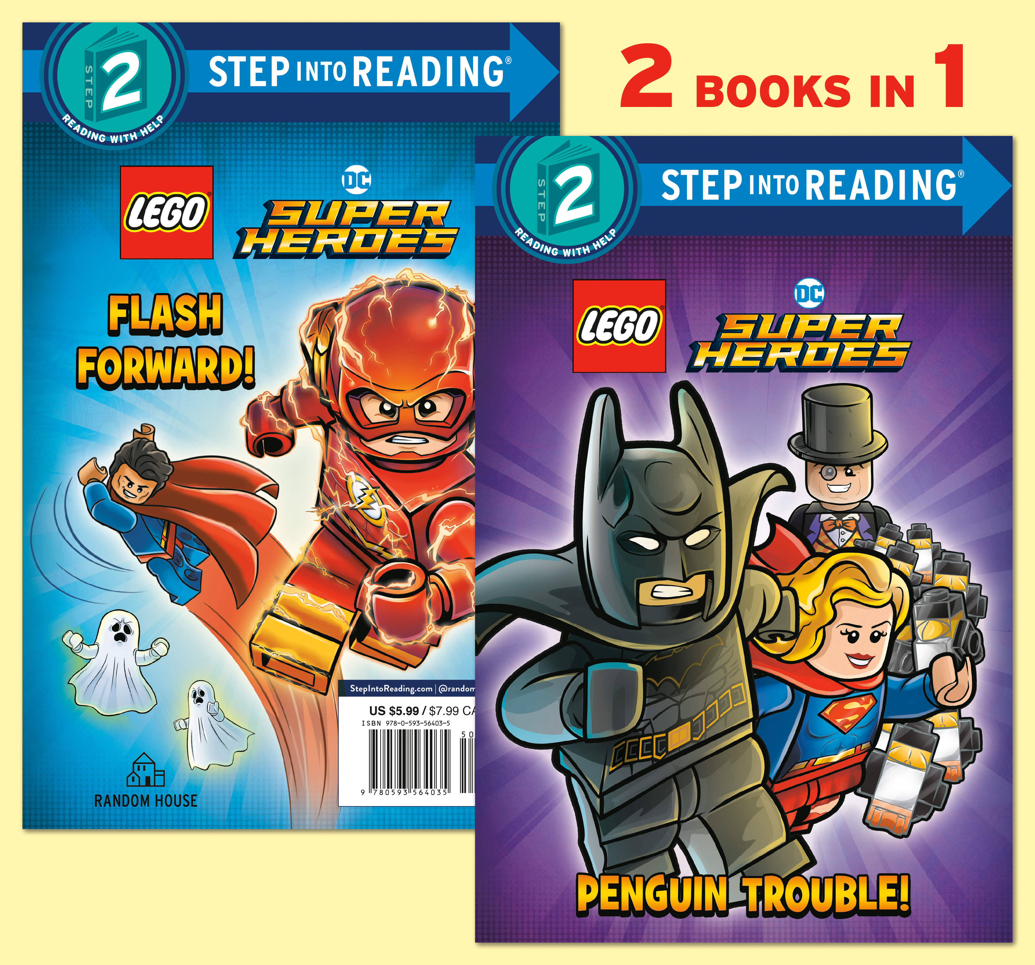 Step Into Reading - Penguin Trouble!/Flash Forward! (LEGO Batman) | Wrecks, Billy