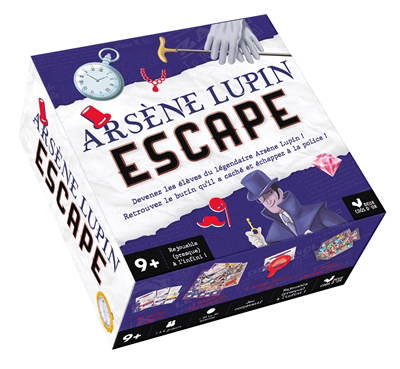 Arsène Lupin escape : devenez les élèves du légendaire Arsène Lupin ! : retrouvez le butin qu'il a caché et échappez à la police ! | Enfants 9-12 ans 