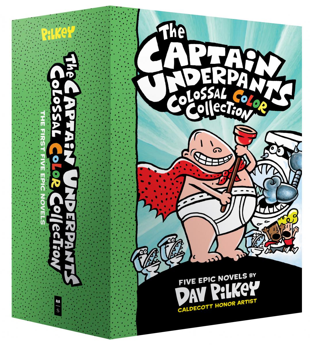 The Captain Underpants Colossal Color Collection (Captain Underpants #1-5 Boxed Set) | Pilkey, Dav