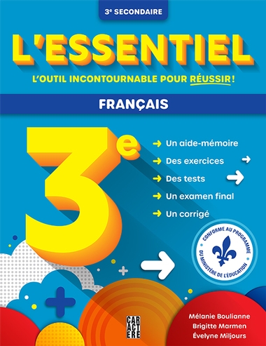 L'essentiel 3e secondaire - Français - Nouvelle édition | collectifs