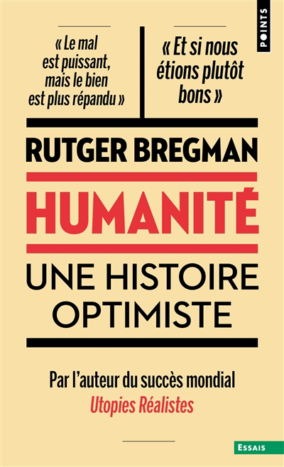 Humanité : une histoire optimiste | Bregman, Rutger