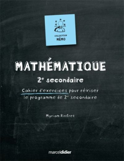 Mathématique : 2e secondaire | Rinfret, Myriam