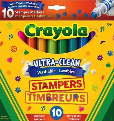 Crayola - Marqueurs timbreurs Ultra-Clean | Marqueurs, nettoyeur a tableau blanc