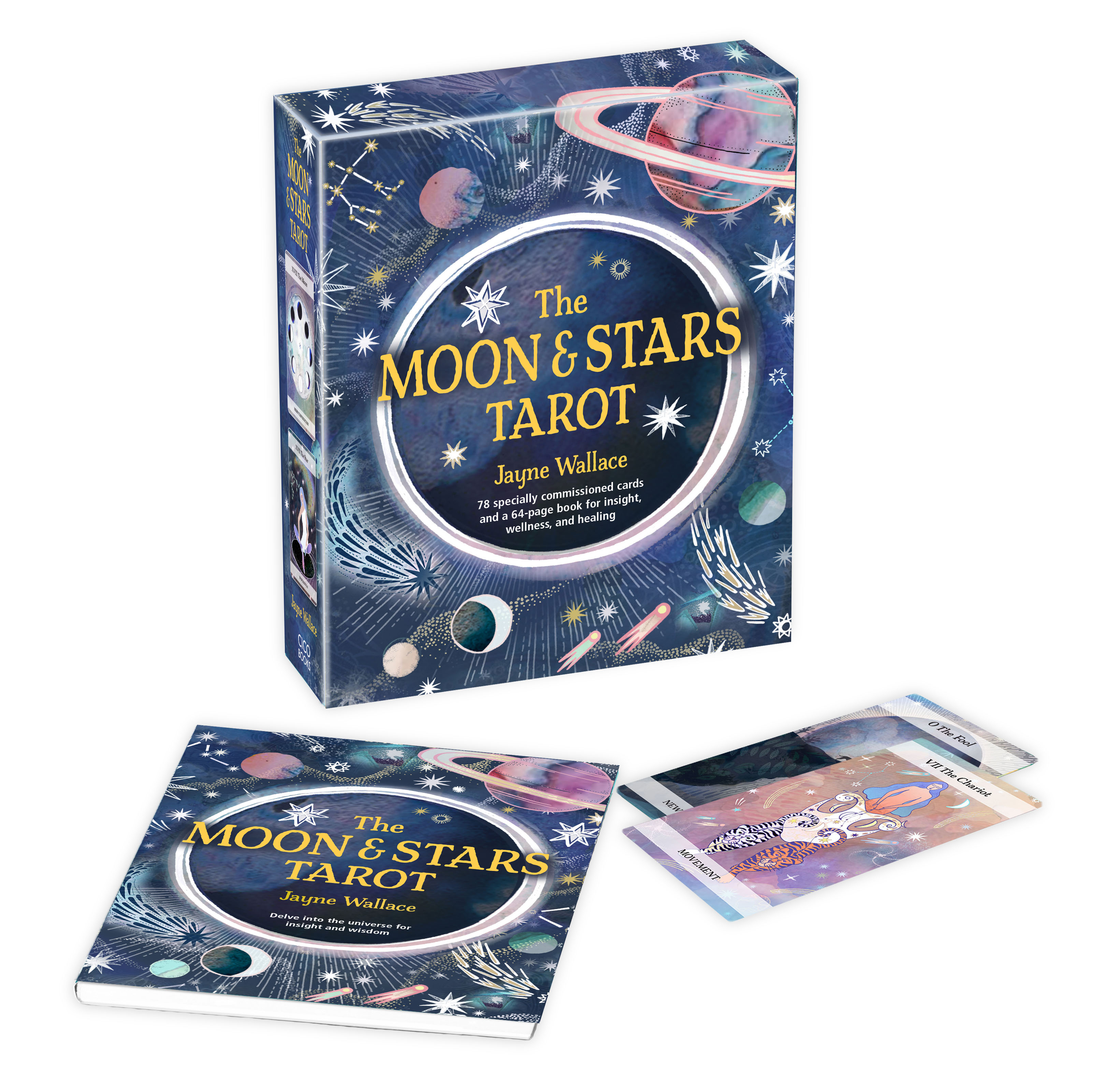 The Moon &amp; Stars Tarot : Includes a full deck of 78 specially commissioned tarot cards and a 64-page illustrated book | 