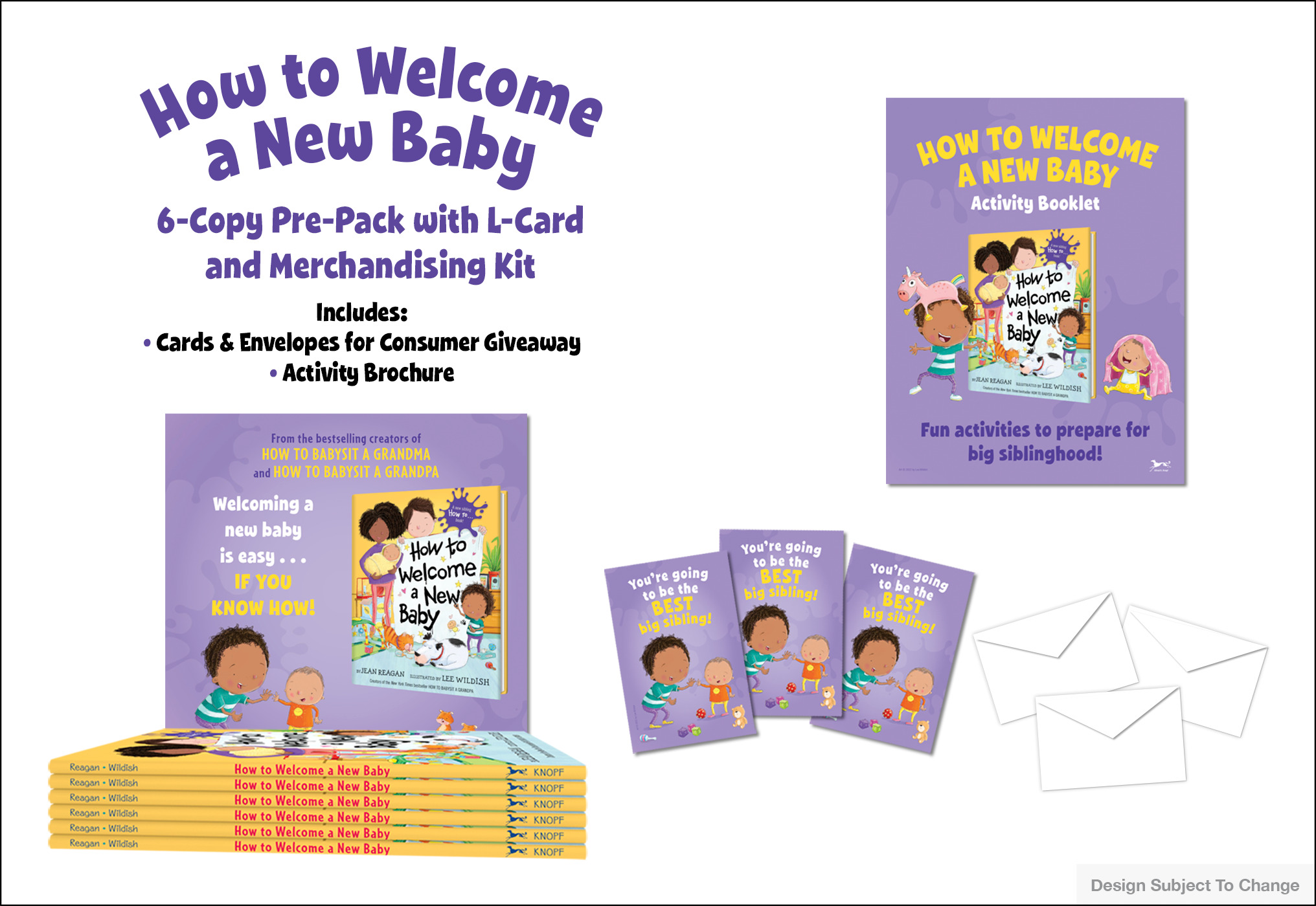 How to Welcome a New Baby 6-Copy Pre-Pack with L-Card and Merchandising Kit | Reagan, Jean