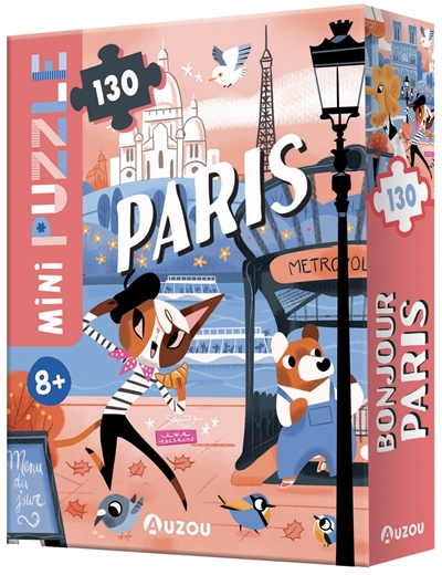 Mini puzzle 130 pièces - Bonjour Paris | Casse-têtes