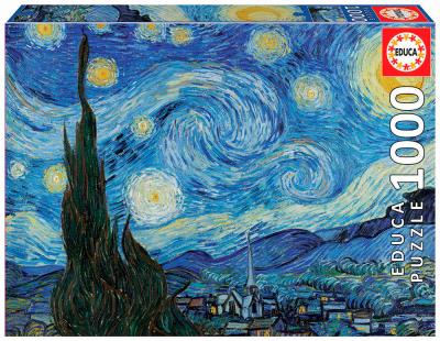 Casse-tête 1000 pièces - La nuit étoilée, Vincent Van Gogh | Casse-têtes