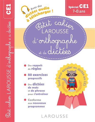Petit cahier Larousse d'orthographe et de dictées spécial CE1 : 7-8 ans | Vulin, André
