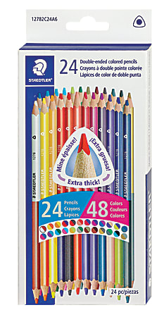 Crayons de couleur à double pointe | Crayons de couleur, feutres  et craies