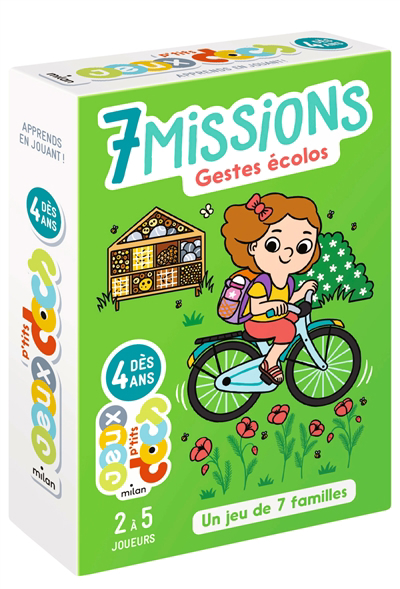 7 missions : gestes écolos : un jeu de 7 familles | Logique