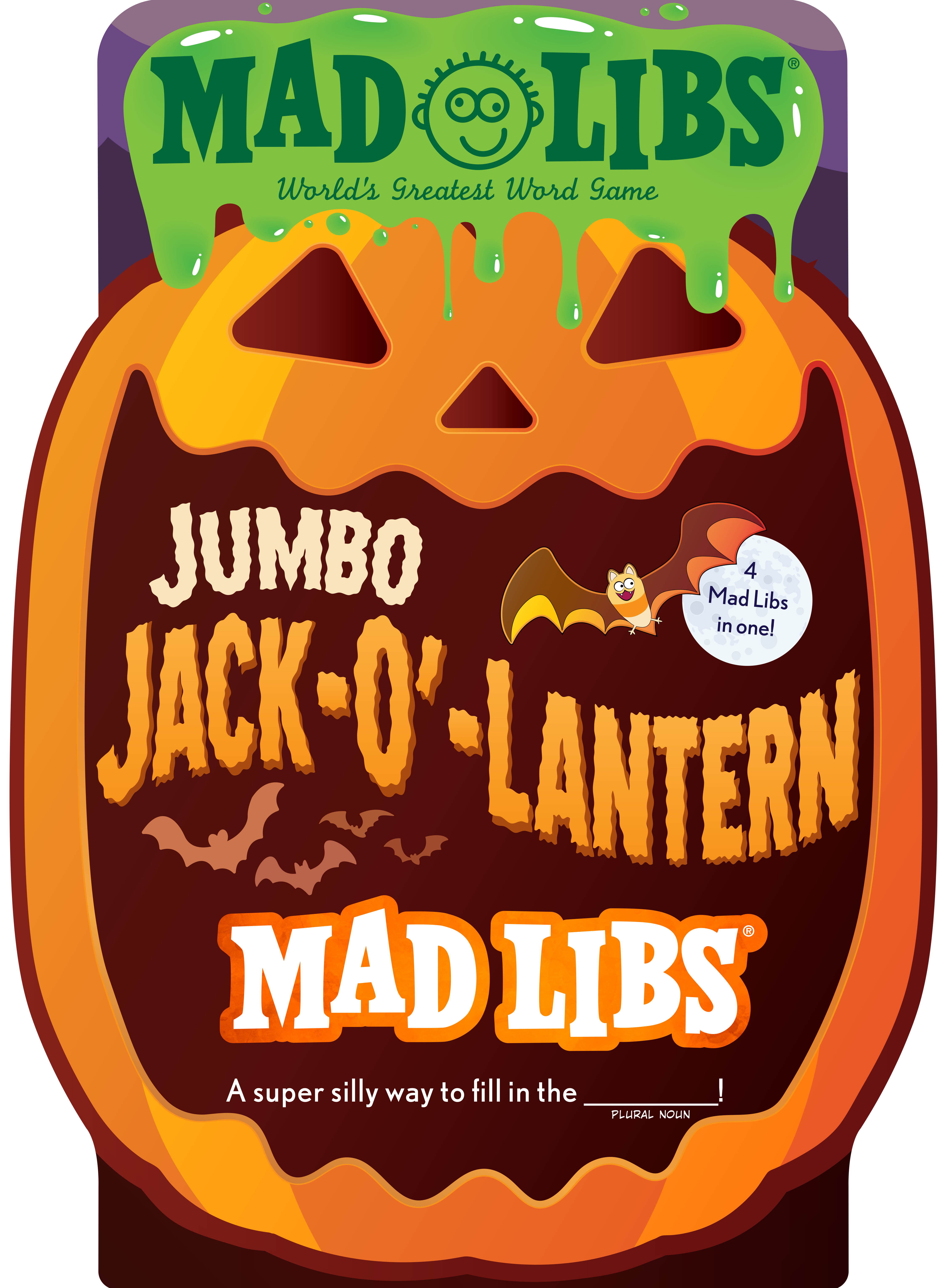 Jumbo Jack-O'-Lantern Mad Libs: 4 Mad Libs in 1! : World's Greatest Word Game | 