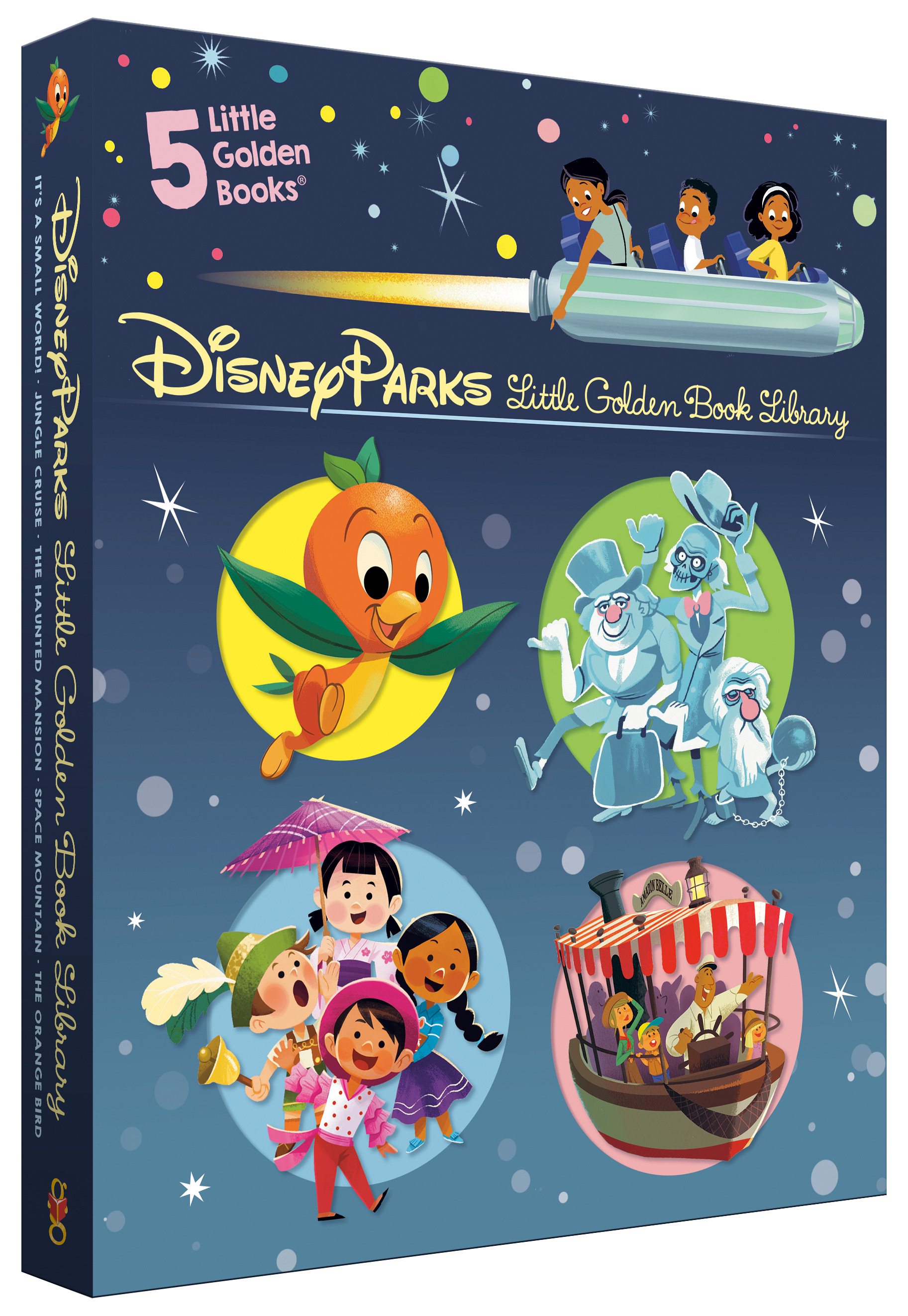 Disney Parks Little Golden Book Library (Disney Classic) : It's a Small World, The Haunted Mansion, Jungle Cruise, The Orange Bird, Space Mountain | Various