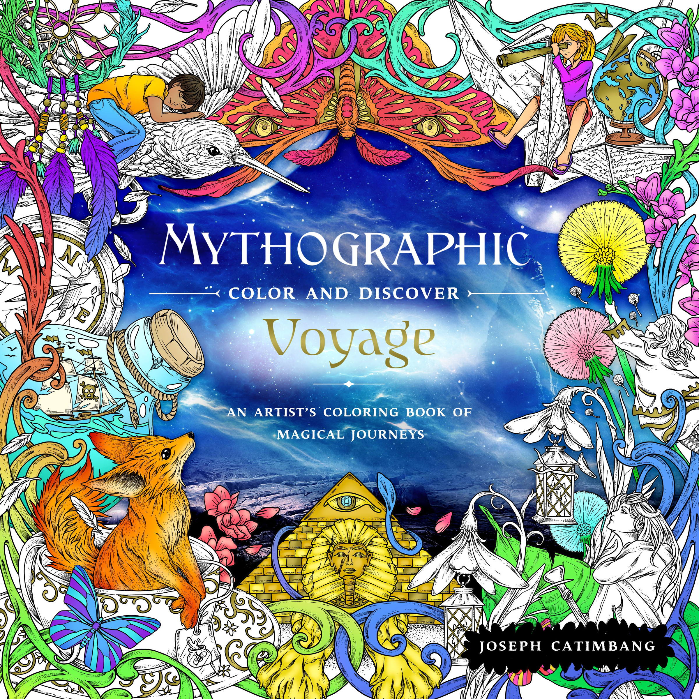 Mythographic Color and Discover: Voyage : An Artist's Coloring Book of Magical Journeys | Catimbang, Joseph