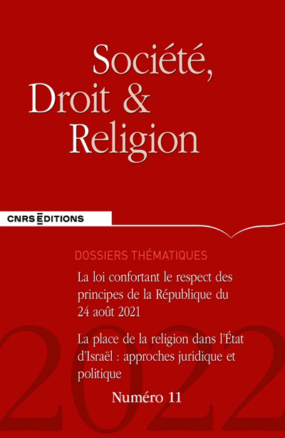Société, droit et religion, n°11 | 