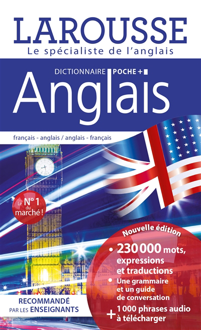 Anglais : dictionnaire poche + : français-anglais, anglais-français | 