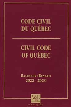 Code Civil Du Quebec 2022-2023 | Baudouin, Jean-Louis