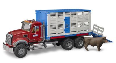 Bruder  Camion de transport MACK Granite Cattle avec 1 bétail CUEILLETTE EN MAGASIN UNIQUEMENT | Jeux collectifs & Jeux de rôles