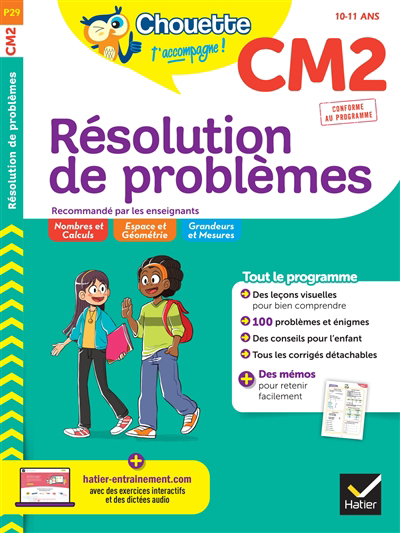 Résolution de problèmes CM2, 10-11 ans : conforme au programme | Bia, Jeanne