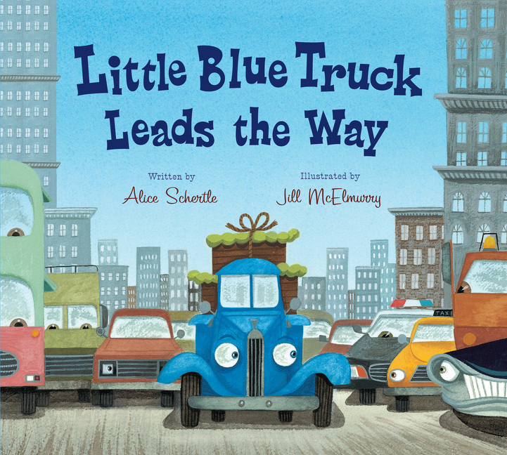 Little Blue Truck Leads the Way Padded Board Book | Schertle, Alice