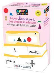 Le jeu Montessori des phrases farfelues | Français