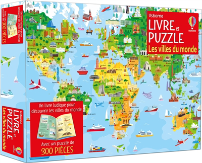 villes du monde (Les): livre et puzzle | Casse-têtes