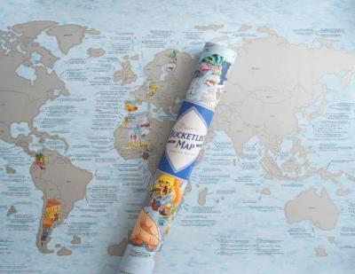 Carte du monde - Carte à gratter (Les plus belles destination du monde) | 