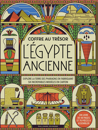 L'Egypte ancienne : explore la terre des pharaons en fabriquant six incroyables modèles en carton | Morgan, Matthew