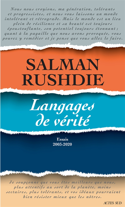 Langages de vérité : essais 2003-2020 | Rushdie, Salman