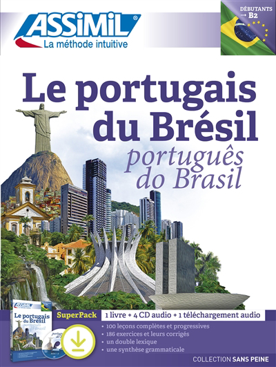 Portugais du Brésil : superpack, 1 livre + 4 CD audio + 1 téléchargement audio (Le) | Grazini Dos Santos, Juliana