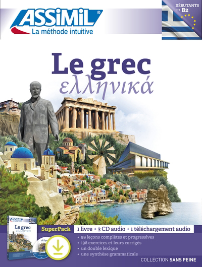 grec, débutants-B2 : super pack : 1 livre + 3 CD audio + 1 téléchargement audio (Le) | Guglielmi, Jean-Pierre