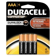 Piles CopperTop® "AAA" de Duracell®  4/pqts | Piles, lampes de poche, loupe