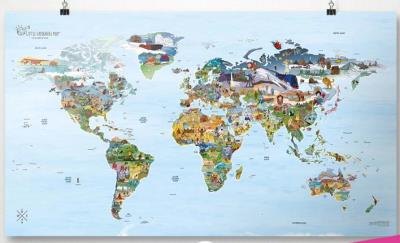 Carte du monde - Carte des jeunes explorateurs | 