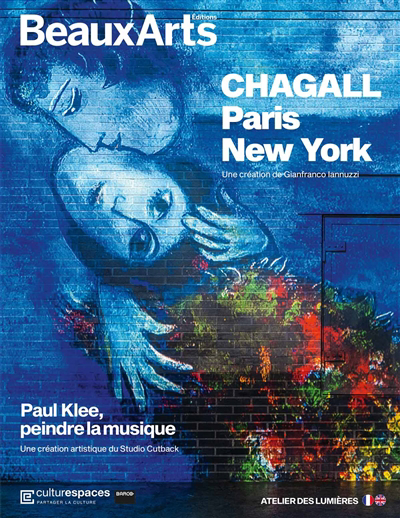 Chagall, Paris-New York, une création de Gianfranco Iannuzzi ; Paul Klee, peindre la musique, une création artistique du Studio Cutback | Monnier, Bruno