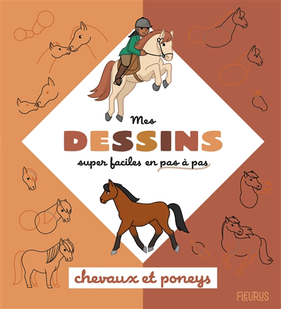 Mes dessins super faciles - Chevaux et poneys | Guineton, Caroline