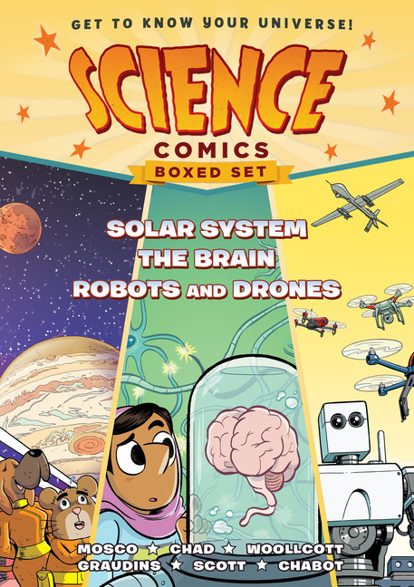 Science Comics Boxed Set: Solar System, The Brain, and Robots and Drones | Mosco, Rosemary