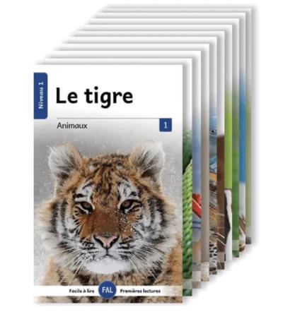 Facile à lire - Les animaux 1 – Série de 10 livres (COUVERTURE LAMINÉE) | Roy, Christian