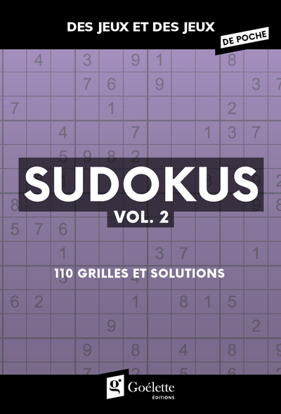 Sudokus T.02 : 110 grilles et solutions | 