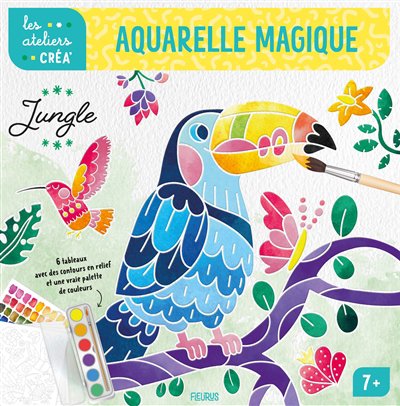 Aquarelle magique : jungle | Dessin/coloriage/peinture