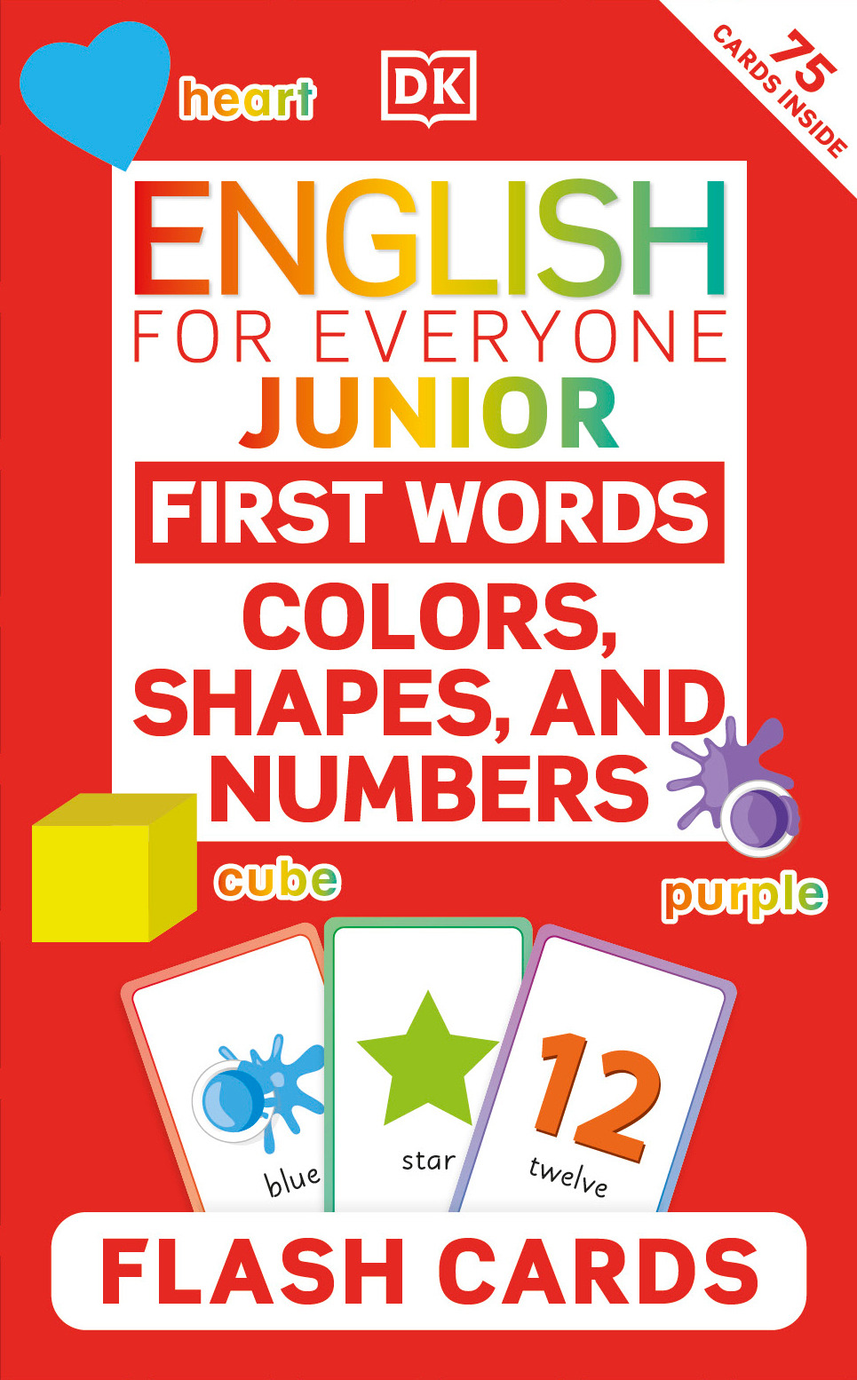 English for Everyone Junior First Words Colors, Shapes and Numbers Flash Cards | 