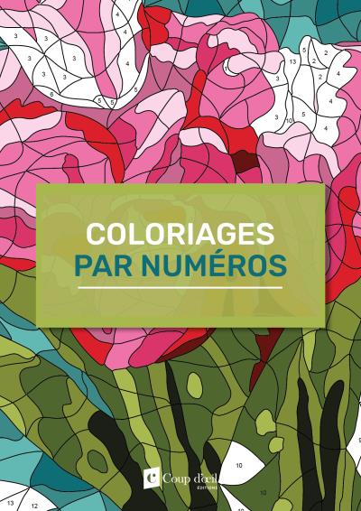 Coloriages par numéros adultes – Fleurs | 