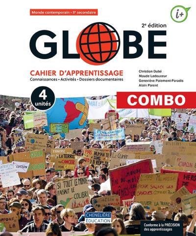 Globe, 4 unités, 5e secondaire : COMBO - Cahier d'apprentissage versions imprimée ET numérique - 1 an | Parent, Alain