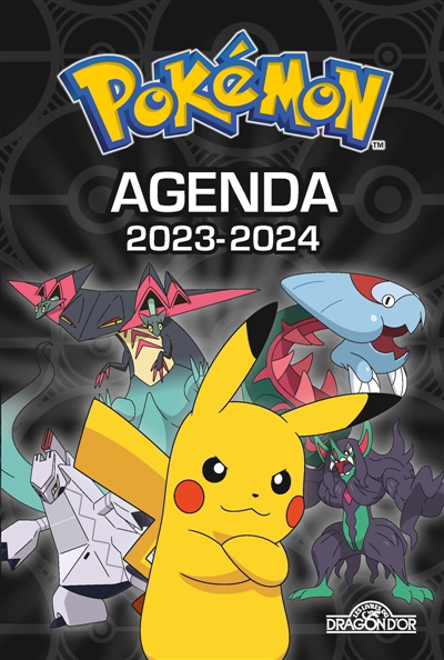 Pokémon Agenda 2023-2024 : Couverture noire | The Pokémon Company