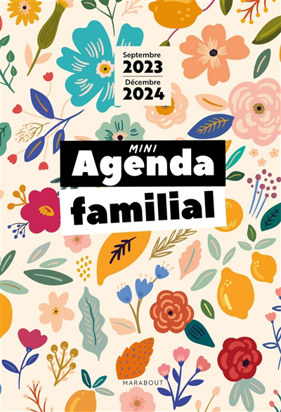 Mini agenda familial : septembre 2023-décembre 2024 | 