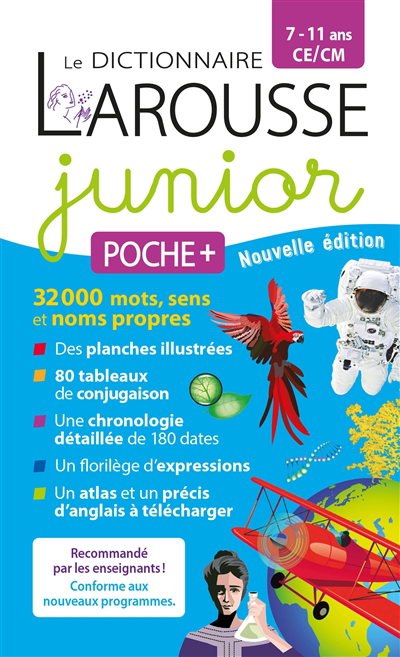 Dictionnaire Larousse junior poche +, 7-11 ans, CE-CM (Le) | 